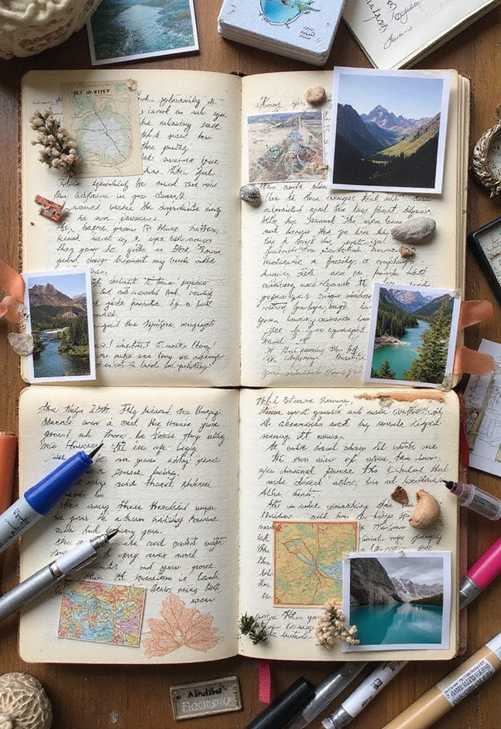 25+ 18th Birthday Scrapbook Ideas for a Special Milestone 16 25+ 18th Birthday Scrapbook Ideas for a Special Milestone - 4. DIY Adventure Journal Pages