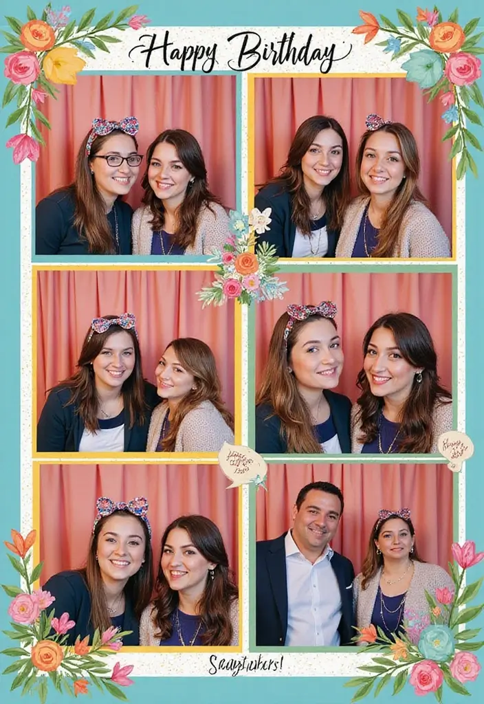 25+ 18th Birthday Scrapbook Ideas for a Special Milestone 23 25+ 18th Birthday Scrapbook Ideas for a Special Milestone - 5. Photo Booth Fun page