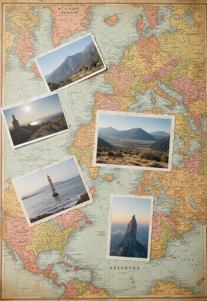 25+ Aesthetic Scrapbook Ideas That Are Pinterest-Perfect - 11. Vintage Map Cutouts