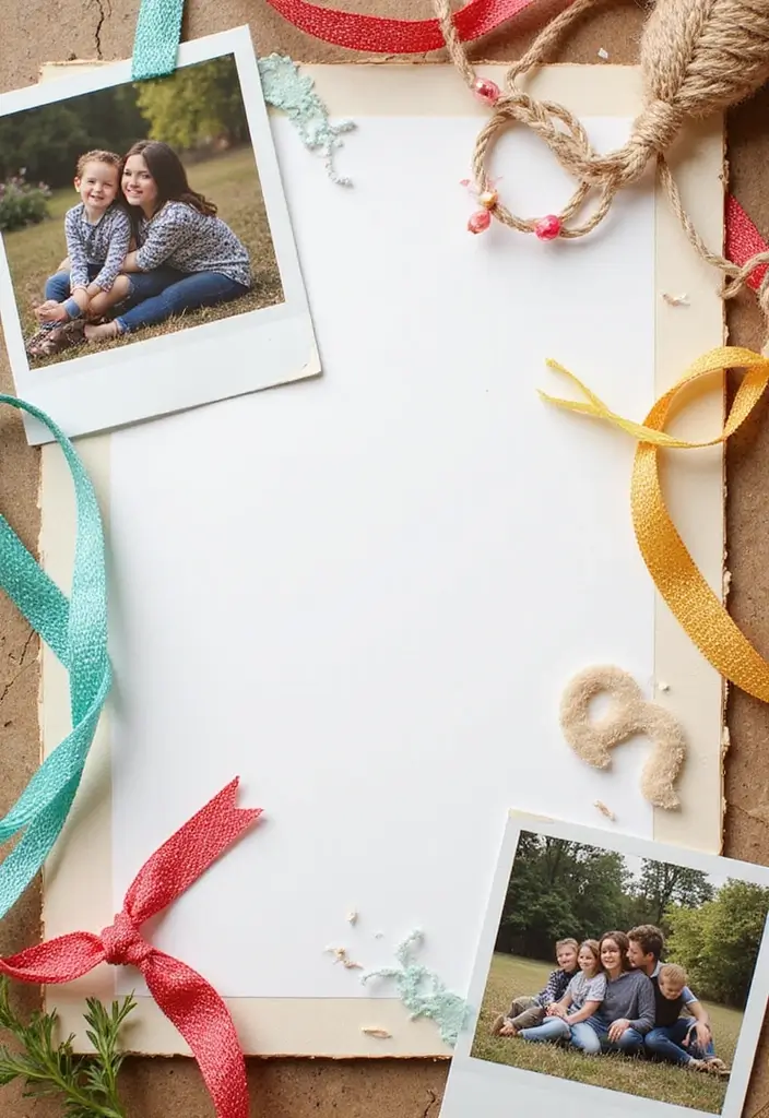 25+ Aesthetic Scrapbook Ideas That Are Pinterest-Perfect - 12. Ribbon and Twine Embellishments