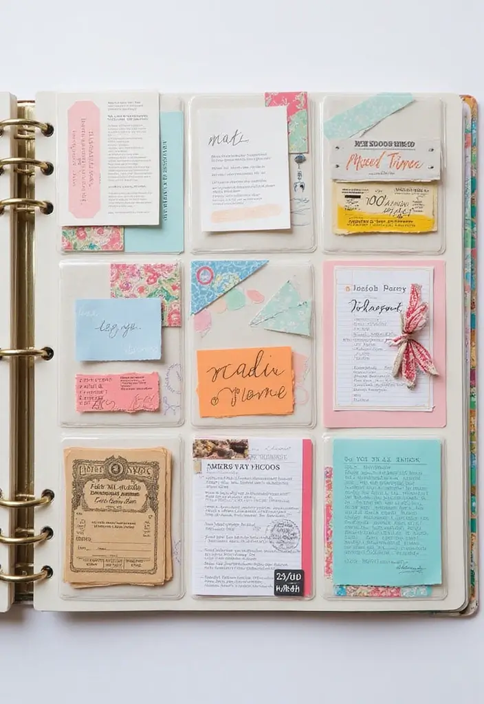 25+ Aesthetic Scrapbook Ideas That Are Pinterest-Perfect - 14. Pocket Pages