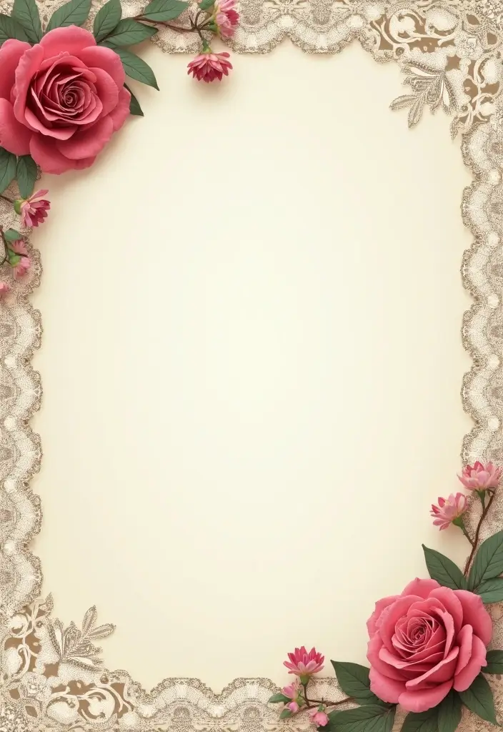 25+ Aesthetic Scrapbook Ideas That Are Pinterest-Perfect - 19. Vintage Lace Borders