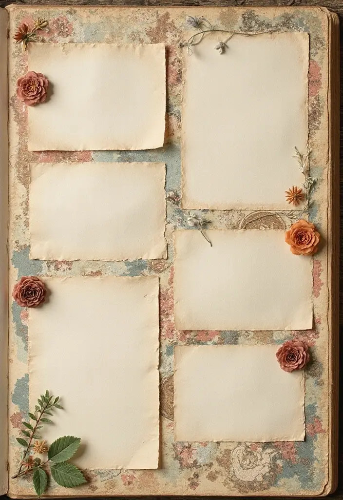 25+ Aesthetic Scrapbook Ideas That Are Pinterest-Perfect - 7. Themed Vintage Sections