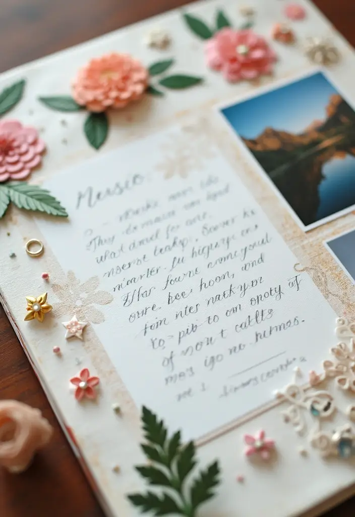 25+ Aesthetic Scrapbook Ideas That Are Pinterest-Perfect - 9. Handwritten Notes