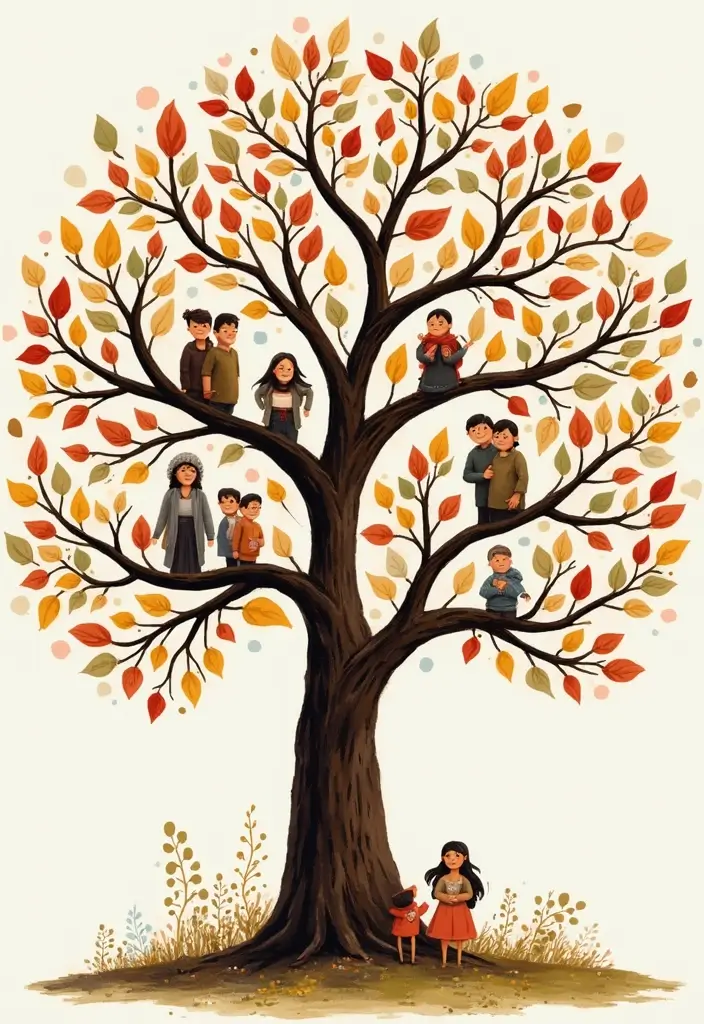 25+ “All About Me” Scrapbook Ideas for a Personal Touch - 1. My Family Tree