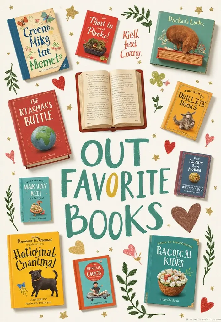 25+ “All About Me” Scrapbook Ideas for a Personal Touch - 10. My Favorite Books