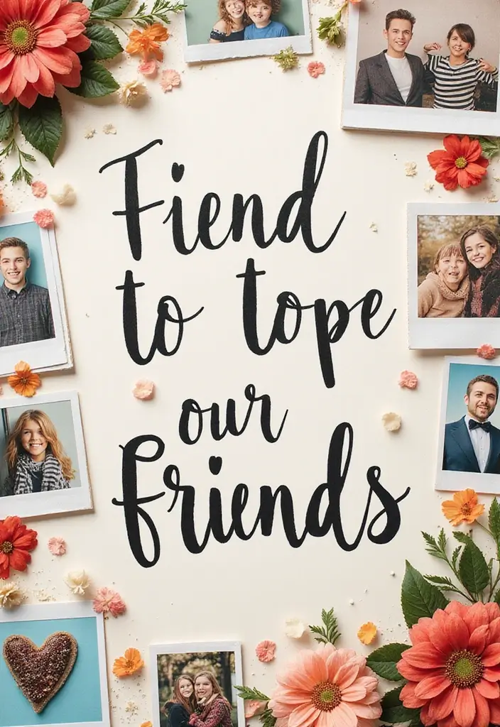 25+ “All About Me” Scrapbook Ideas for a Personal Touch - 16. Celebrating Friendship