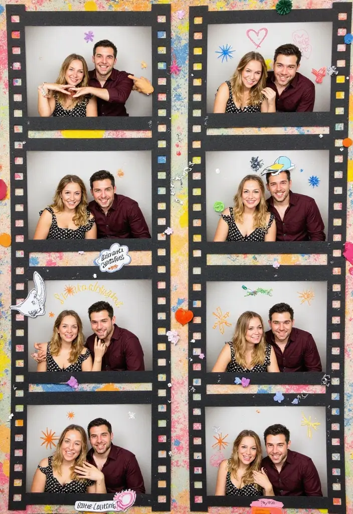 25+ Anniversary Scrapbook Ideas to Relive Your Love Story - 5. Photo Booth Fun