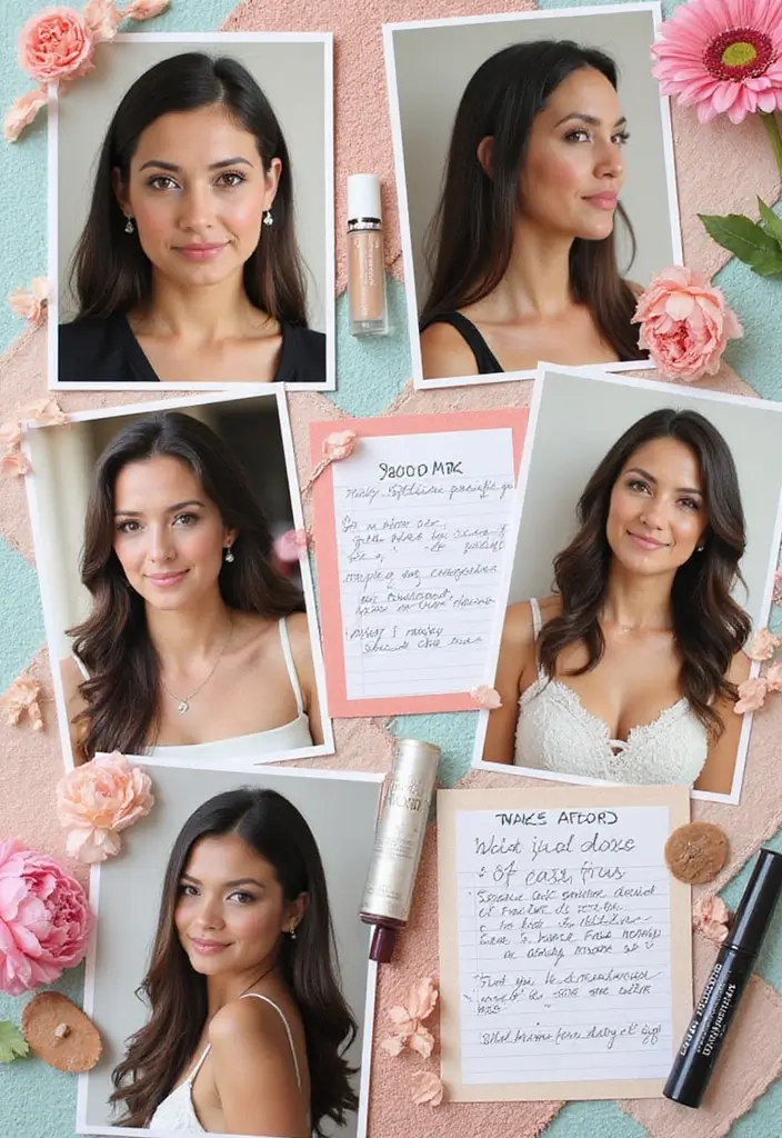 25+ Bachelorette Scrapbook Ideas for Fun Bridal Memories - 14. Makeup & Hair Chronicles