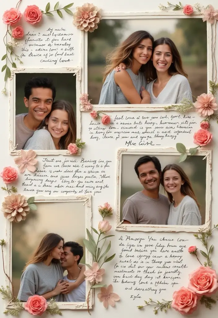 25+ Bachelorette Scrapbook Ideas for Fun Bridal Memories - 22. Family Love Page