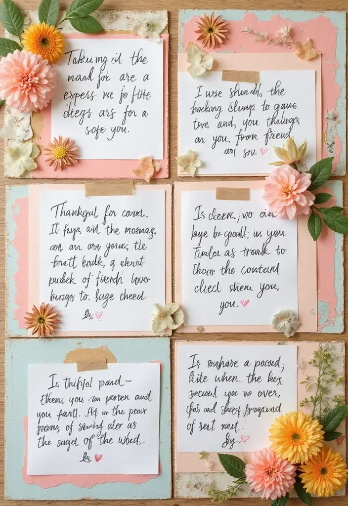 25+ Bachelorette Scrapbook Ideas for Fun Bridal Memories - 25. Session of Gratitude