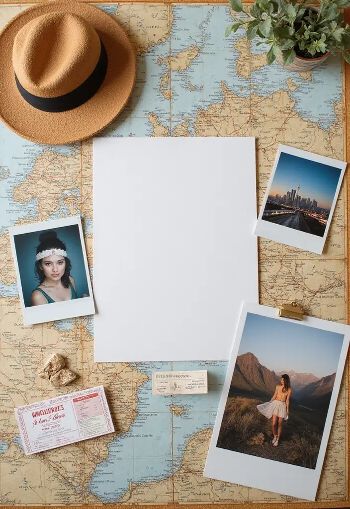 25+ Bachelorette Scrapbook Ideas for Fun Bridal Memories - 8. Travel Theme Pages
