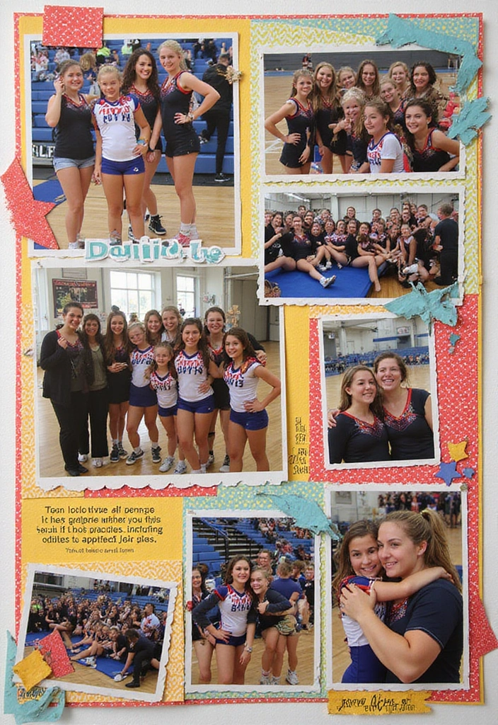 25+ Cheer Scrapbook Ideas Full of Spirit and Energy - 11. Behind the Scenes