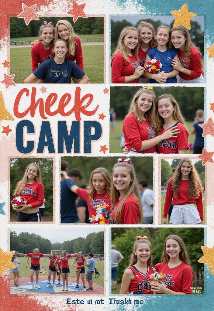 25+ Cheer Scrapbook Ideas Full of Spirit and Energy - 6. Cheer Camp Chronicles