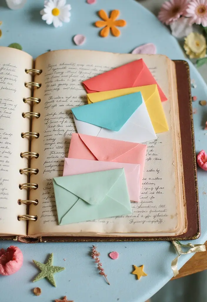 25+ Childhood Scrapbook Ideas That Bring Back Sweet Memories - 15. Keepsake Envelopes