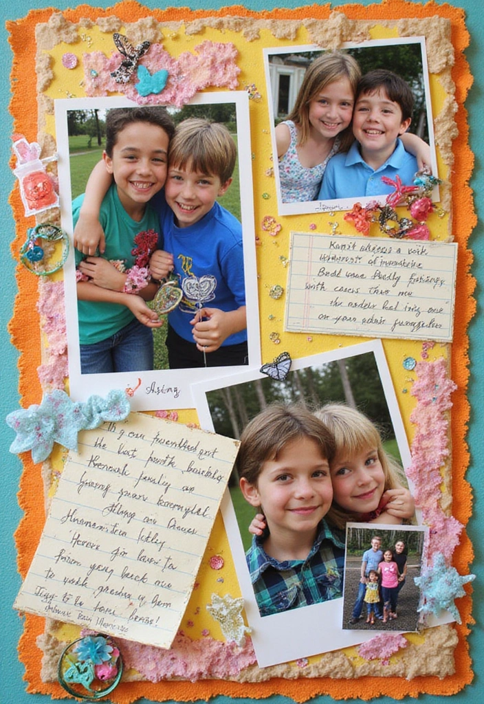 25+ Childhood Scrapbook Ideas That Bring Back Sweet Memories - 22. Friendship Pages