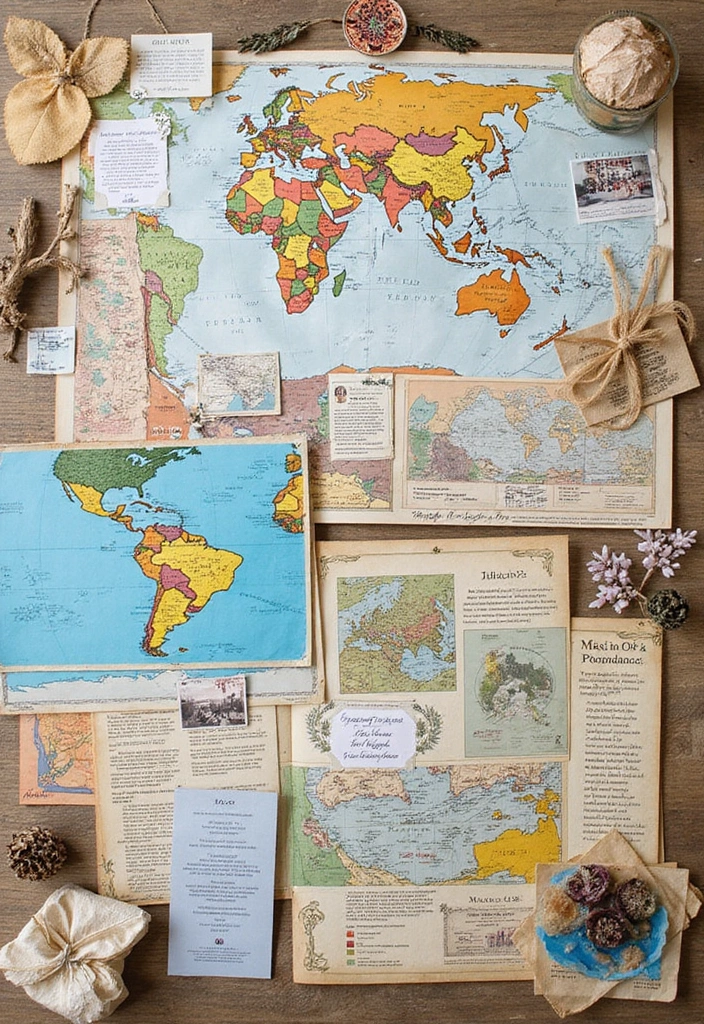 25+ Childhood Scrapbook Ideas That Bring Back Sweet Memories - 24. Travel Souvenirs Page