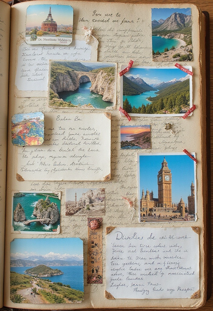 25+ Childhood Scrapbook Ideas That Bring Back Sweet Memories - 8. Postcard Memories