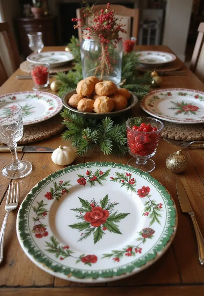 25+ Christmas Pottery Painting Ideas for Festive Fun - 3. Christmas Plates