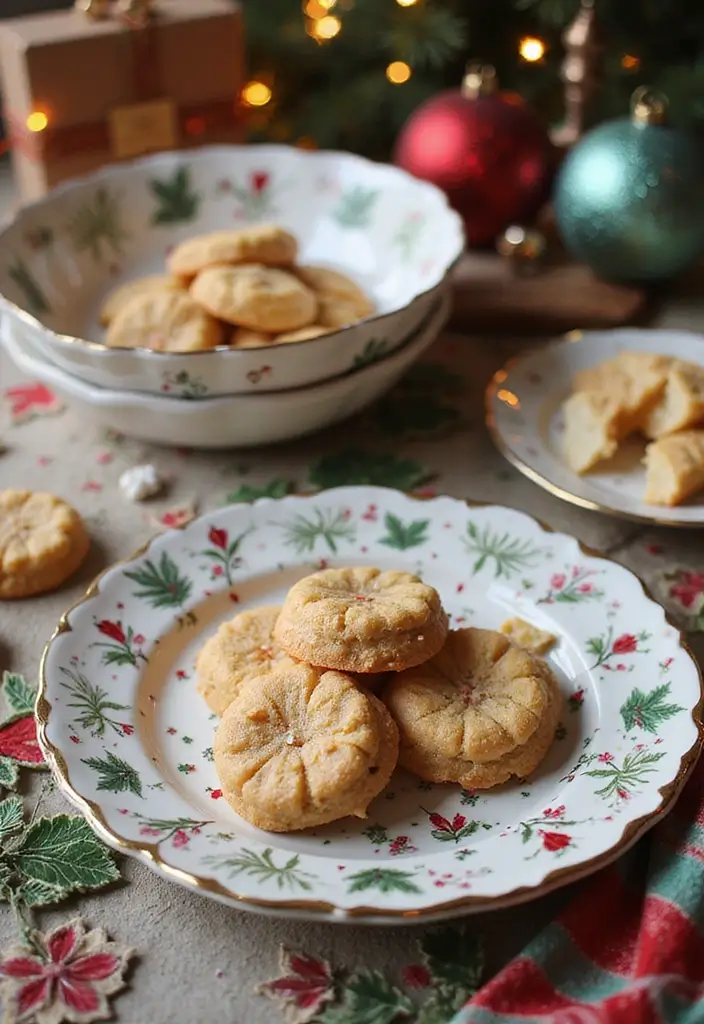 25+ Christmas Pottery Painting Ideas for Festive Fun - 9. Reusable Gift Wrap Plates