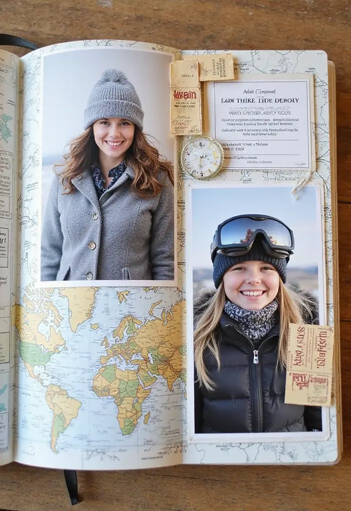 25+ Christmas Scrapbook Ideas to Treasure Holiday Memories - 13. Winter Wonderland Adventure Book