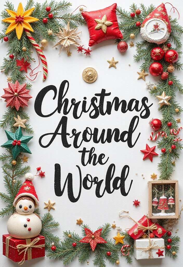 25+ Christmas Scrapbook Ideas to Treasure Holiday Memories - 15. Christmas Around the World