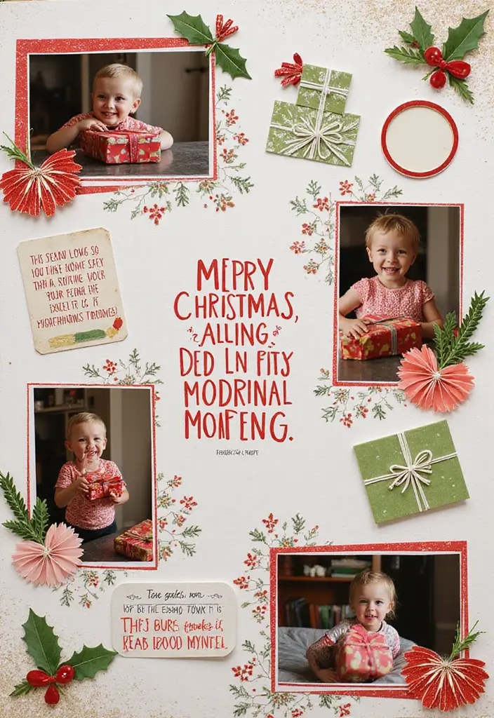 25+ Christmas Scrapbook Ideas to Treasure Holiday Memories - 22. Christmas Morning Moments