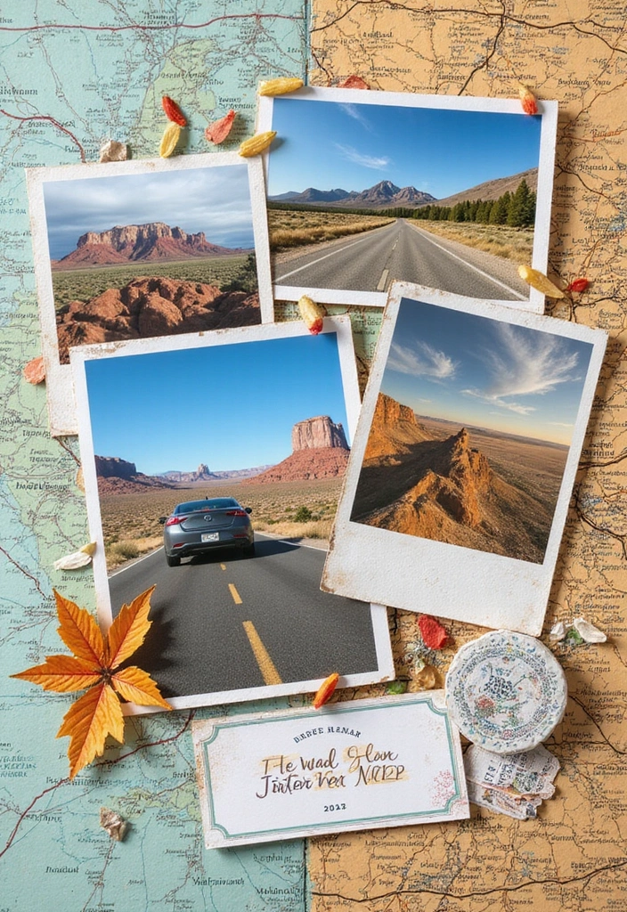 25+ Christmas Scrapbook Ideas to Treasure Holiday Memories - 25. Holiday Road Trip Adventures
