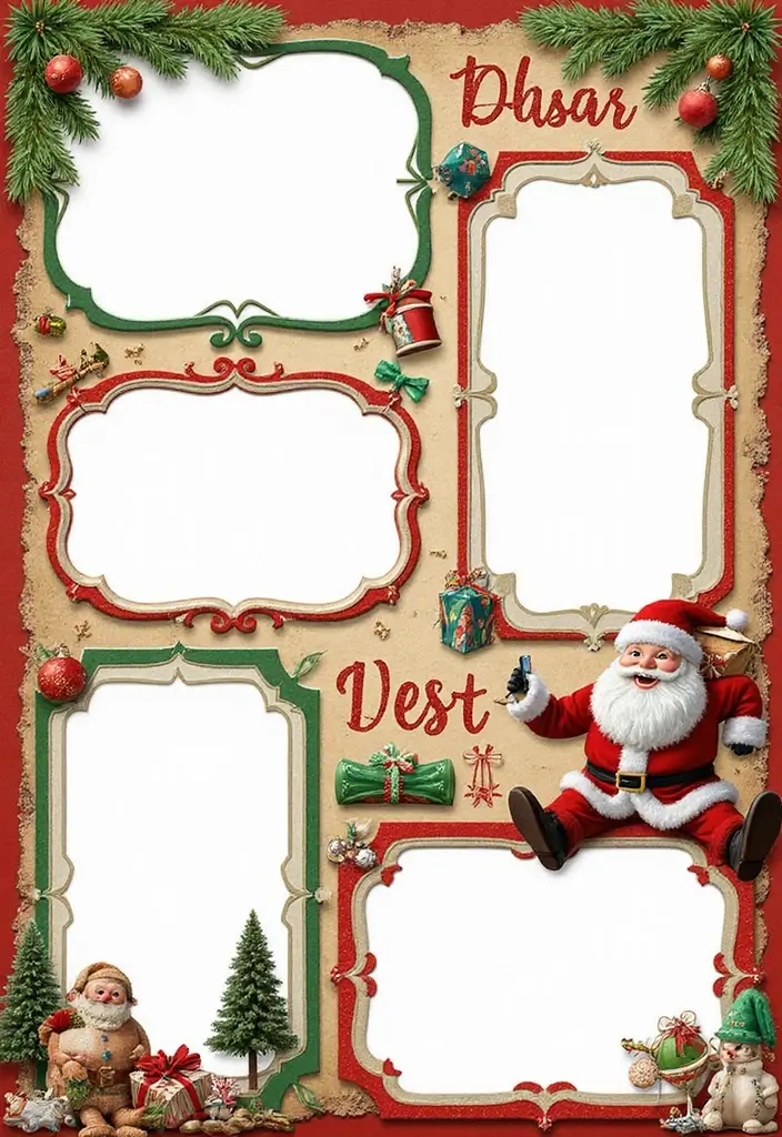 25+ Christmas Scrapbook Ideas to Treasure Holiday Memories - 3. Santa's Workshop Theme