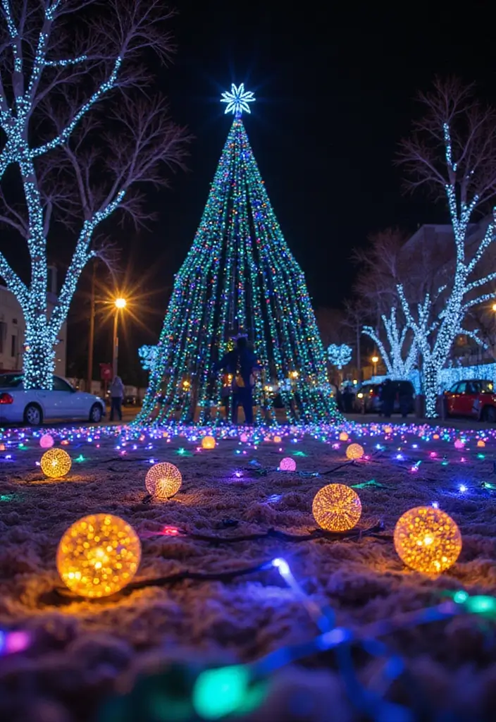 25+ Christmas Scrapbook Ideas to Treasure Holiday Memories - 6. Magical Christmas Lights Page