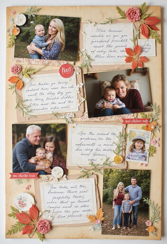 25+ Christmas Scrapbook Ideas to Treasure Holiday Memories - 7. Family Traditions Collage