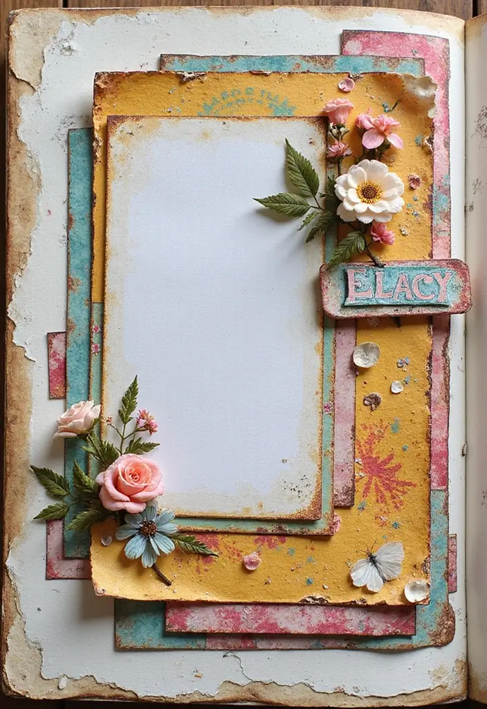 25+ Concert Scrapbook Ideas for Music Lovers - 13. Layering Elements