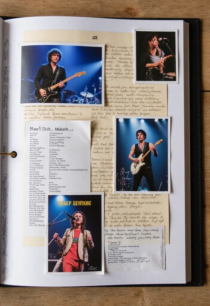 25+ Concert Scrapbook Ideas for Music Lovers - 14. Digital Printouts