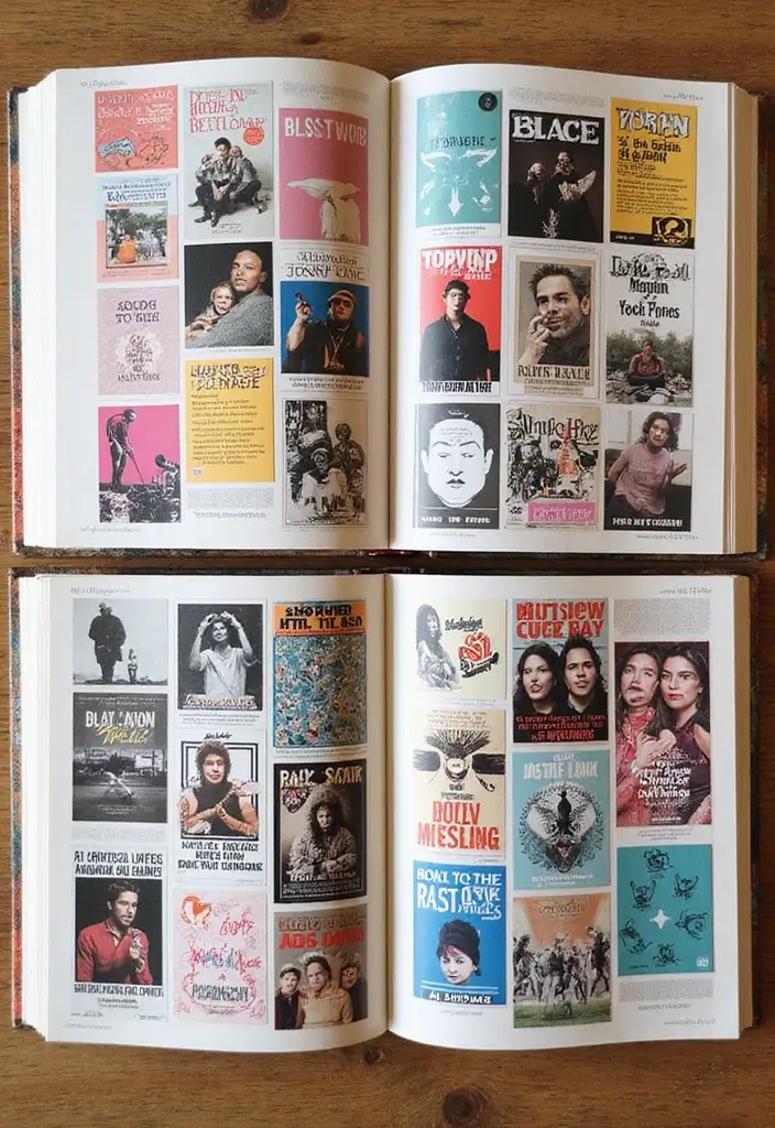 25+ Concert Scrapbook Ideas for Music Lovers - 17. Themed Sections