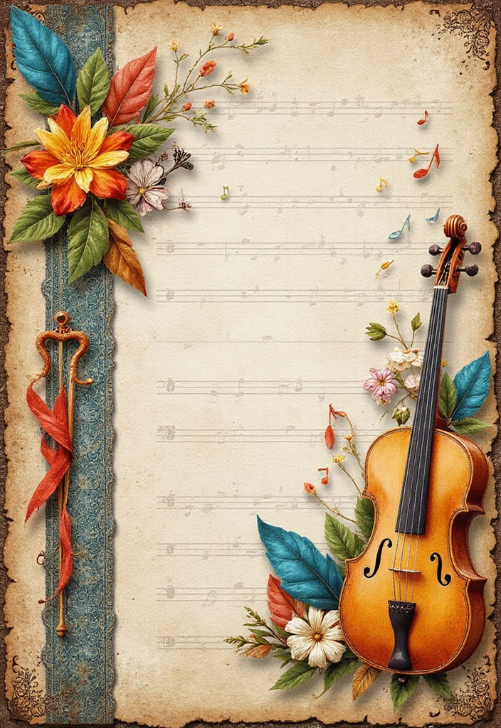 25+ Concert Scrapbook Ideas for Music Lovers - 22. Musical Elements
