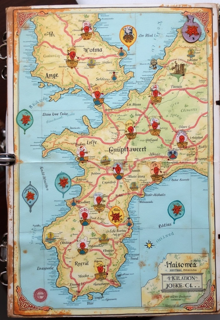 25+ Concert Scrapbook Ideas for Music Lovers - 24. The Journey Map