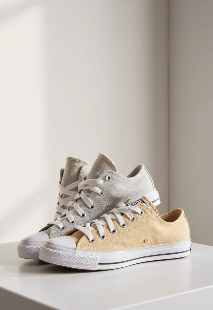 25+ Converse Shoe Painting Ideas That Pop - 16. Monochromatic Magic