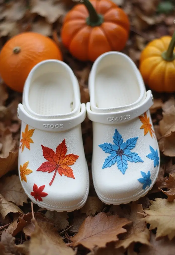25+ Crocs Painting Ideas That’ll Make You Stand Out - 14. Seasonal Themes