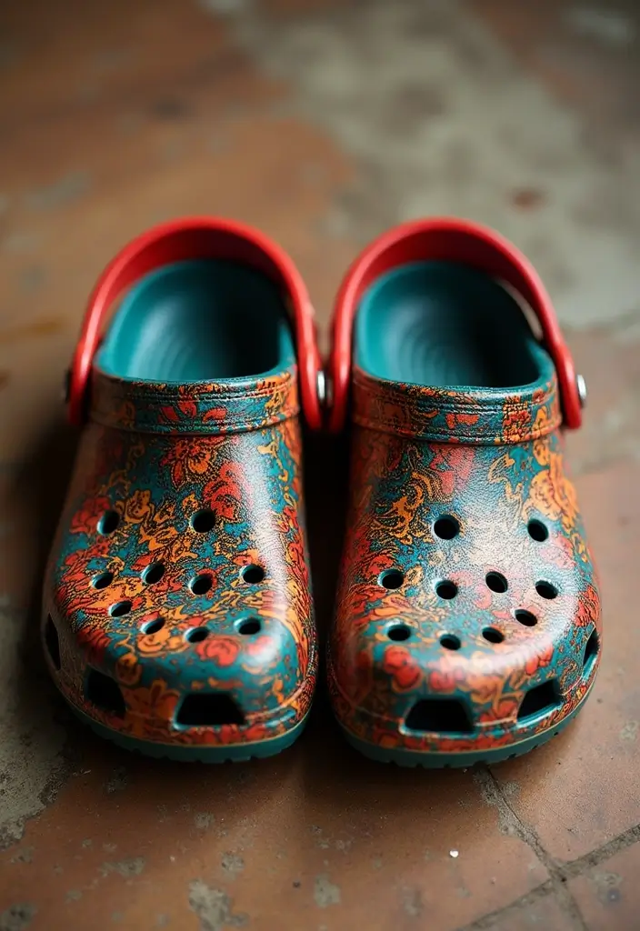 25+ Crocs Painting Ideas That’ll Make You Stand Out - 21. Cultural Patterns