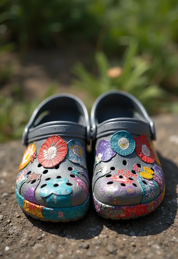 25+ Crocs Painting Ideas That’ll Make You Stand Out - 25. Customizable Patches