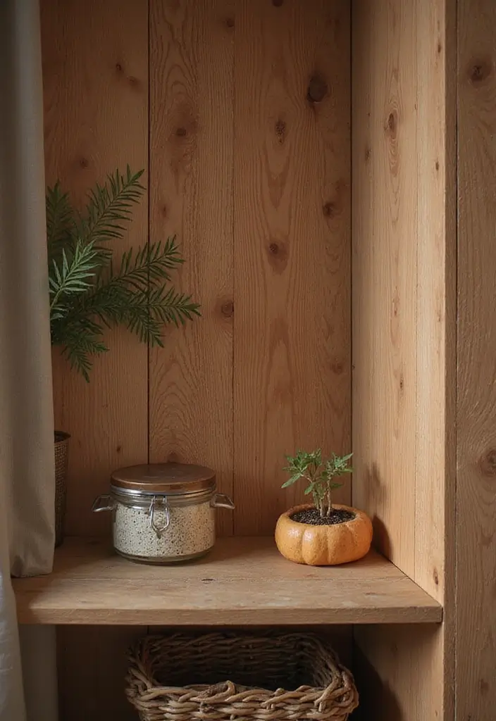 25+ DIY Shelf Painting Ideas for Easy Home Upgrades - 10. Faux Wood Finish