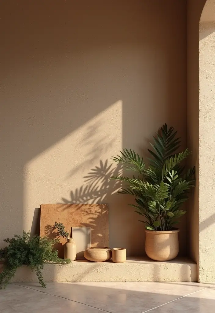 25+ DIY Shelf Painting Ideas for Easy Home Upgrades - 7. Nature-Inspired Textures