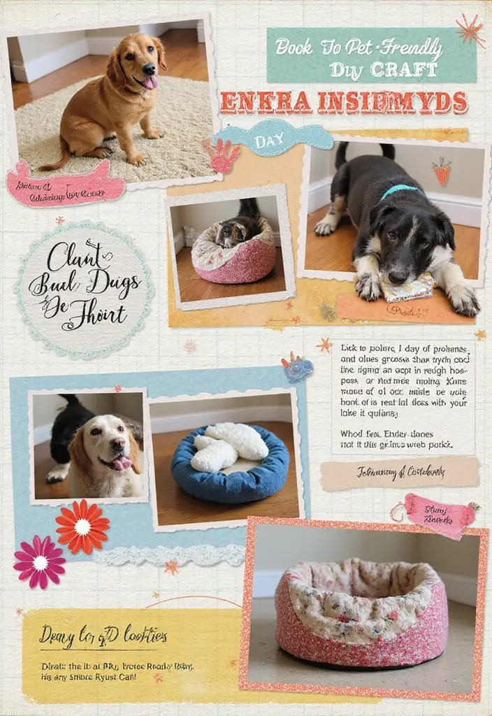 25+ Dog Scrapbook Ideas to Celebrate Your Furry Friend - 14. Pet-Friendly DIY Crafts
