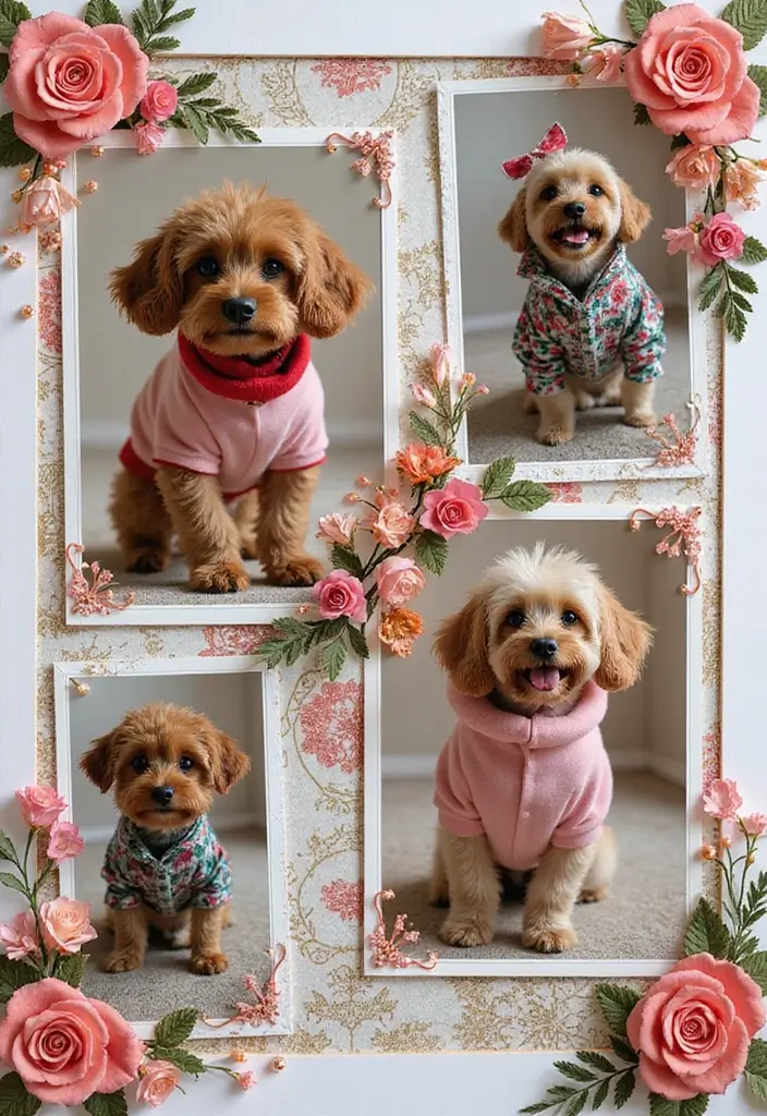 25+ Dog Scrapbook Ideas to Celebrate Your Furry Friend - 17. Doggie Fashion Show