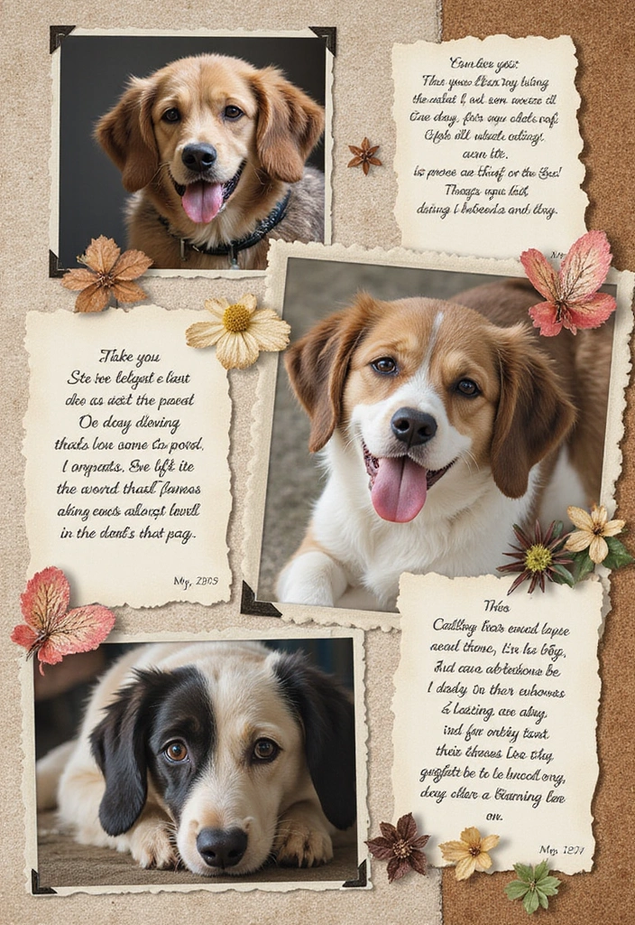 25+ Dog Scrapbook Ideas to Celebrate Your Furry Friend - 25. The Lasting Legacy Page