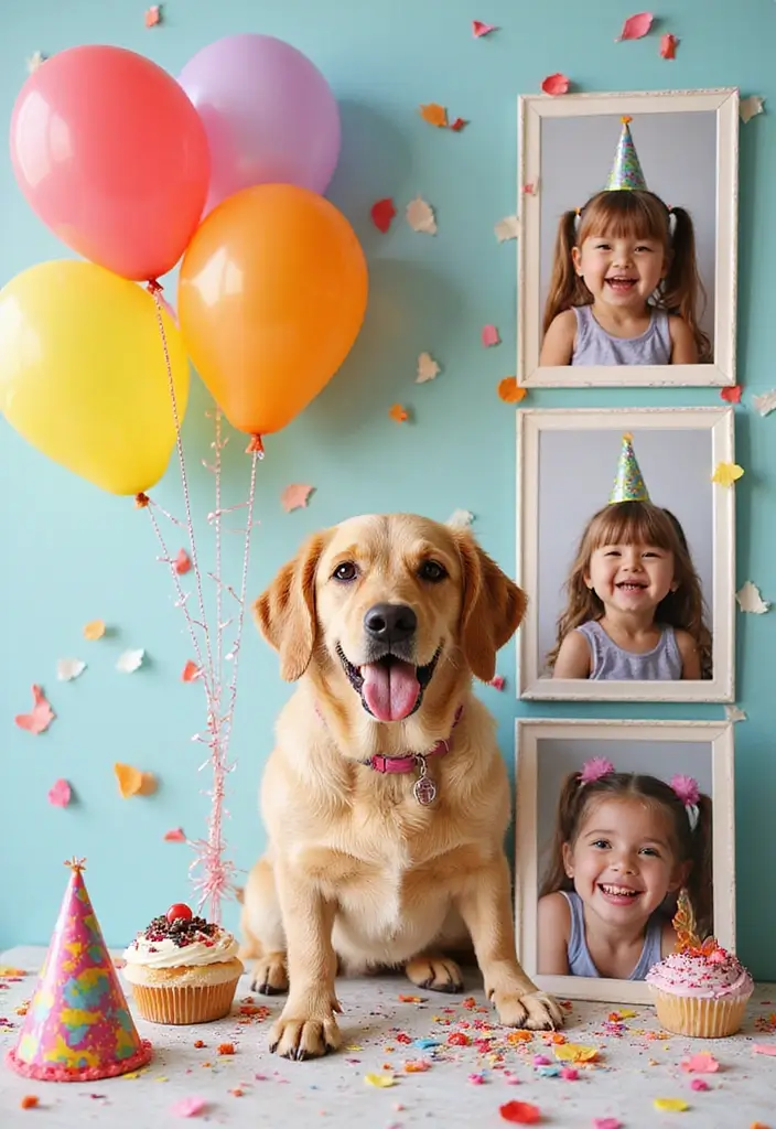 25+ Dog Scrapbook Ideas to Celebrate Your Furry Friend - 5. Birthday Bash Layout