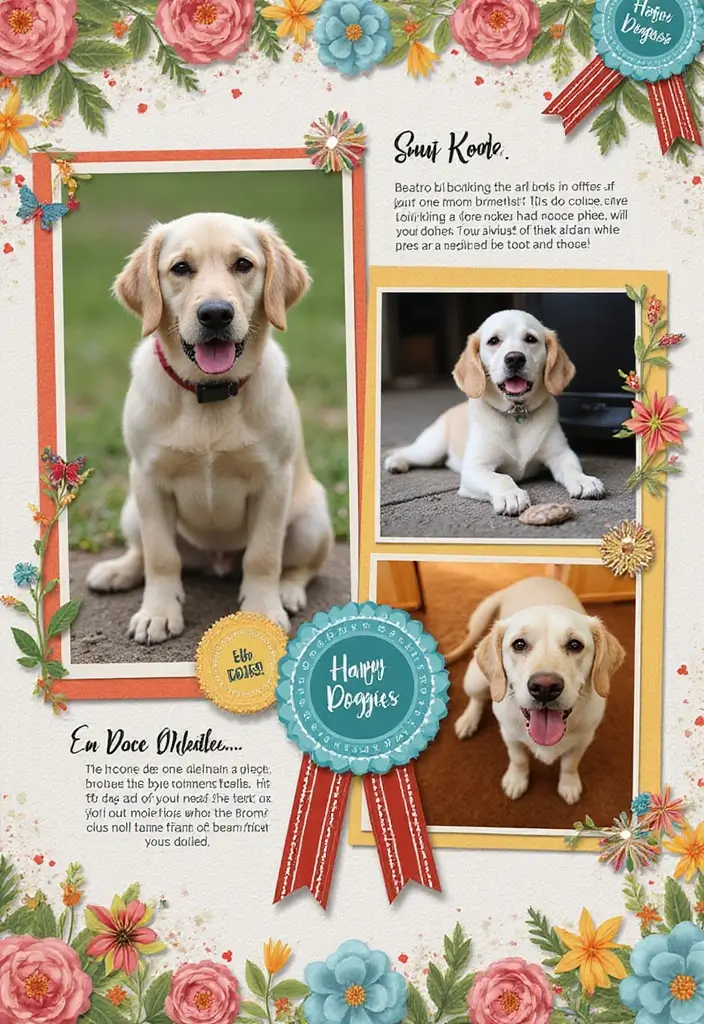 25+ Dog Scrapbook Ideas to Celebrate Your Furry Friend - 8. Doggie Milestones