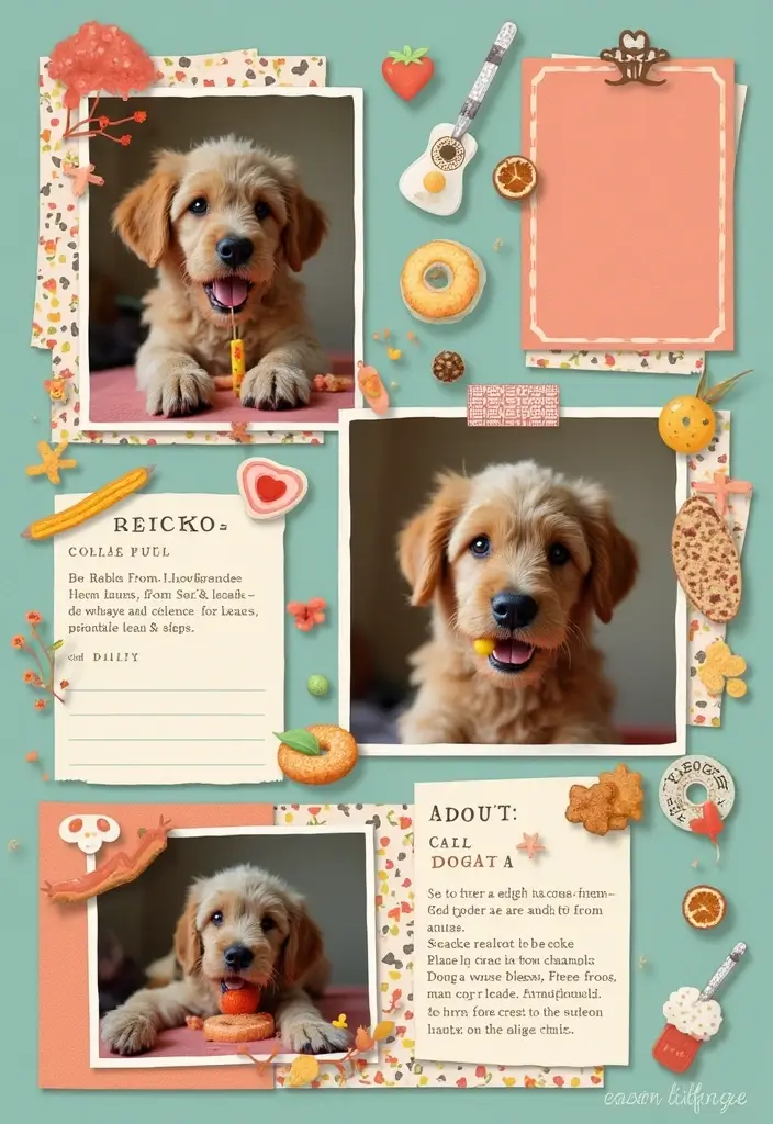 25+ Dog Scrapbook Ideas to Celebrate Your Furry Friend - 9. Favorite Treats and Recipes