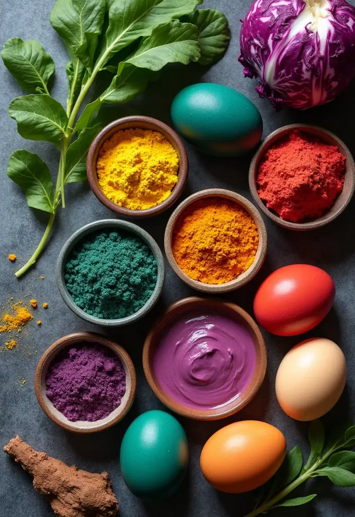 25+ Easter Egg Painting Ideas for a Fun Holiday Craft - 1. Natural Dye Magic