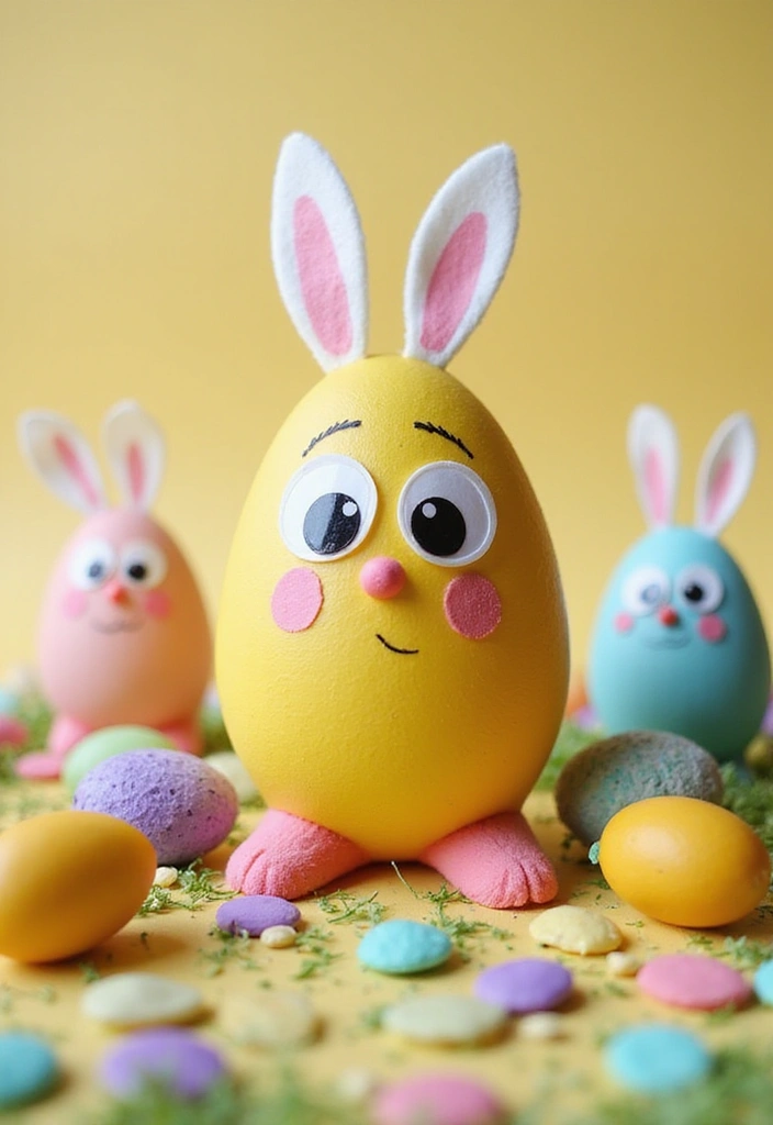 25+ Easter Egg Painting Ideas for a Fun Holiday Craft - 16. Whimsical Characters